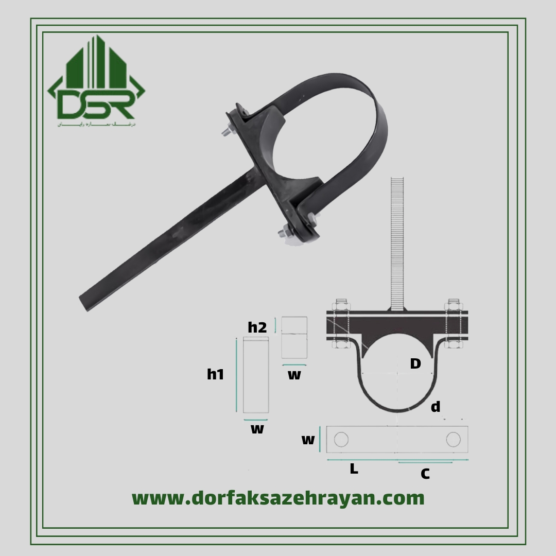 بست دنباله جوشی (T) سایز 1/2 2