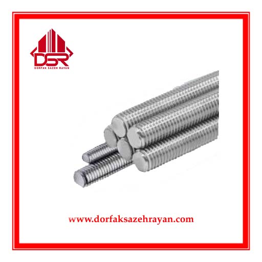 پیچ متری تمام رزوه گالوانیزه راد نمره ۱۰ سه متری