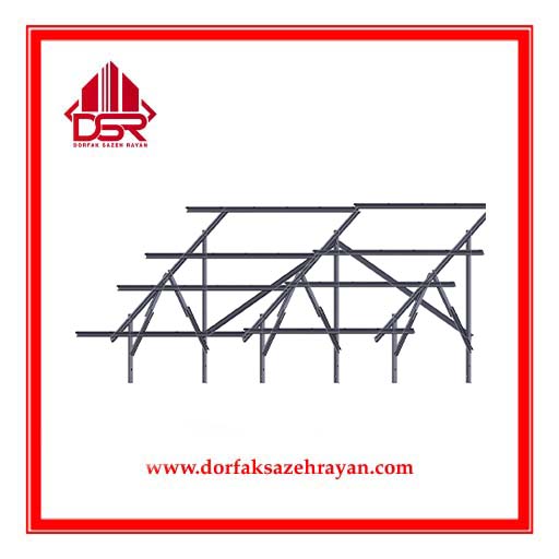 سازه خورشیدی ۸ پنله دو ردیف