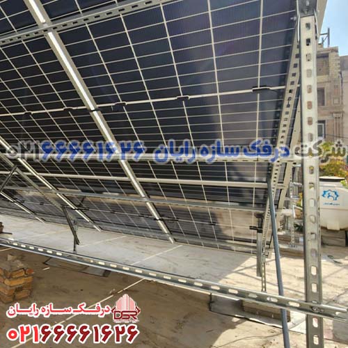استراکچر پنل خورشیدی مدل درفک سازه رایان کد 10