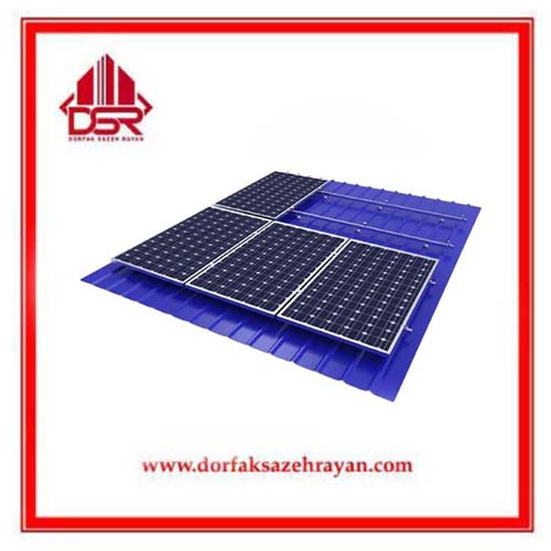 5680461 استراکچر گالوانیزه پنل خورشیدی سقف شیروانی - Image 1