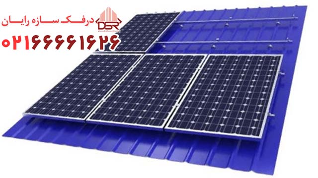 استراکچر پنل خورشیدی مناسب سقف شیروانی